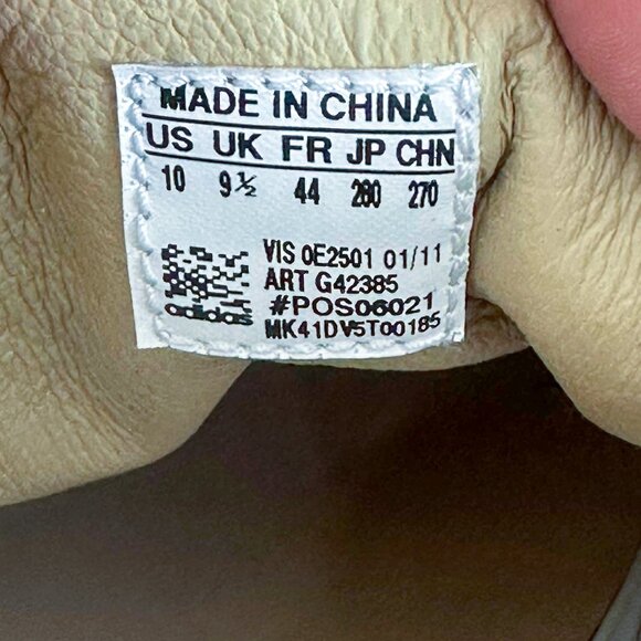 Defunct ADIDAS SLVR grey/white sneakers Sz 10 - Picture 8 of 8